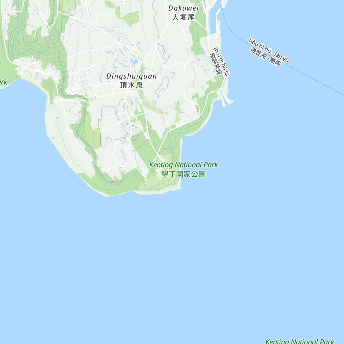 Maobitou Parking Visitor Center map