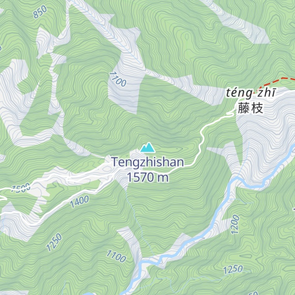 Map of Tengzhishan