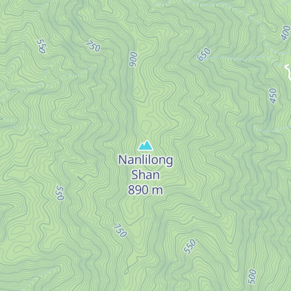 Map of Nanlilong Shan