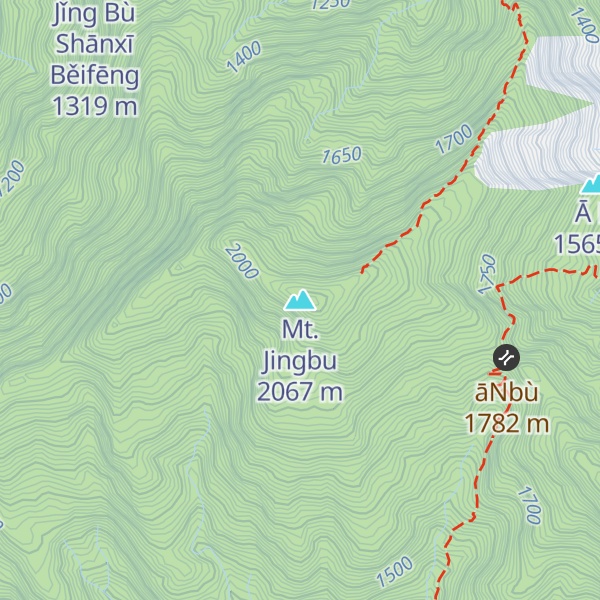 Map of Mt. Jingbu