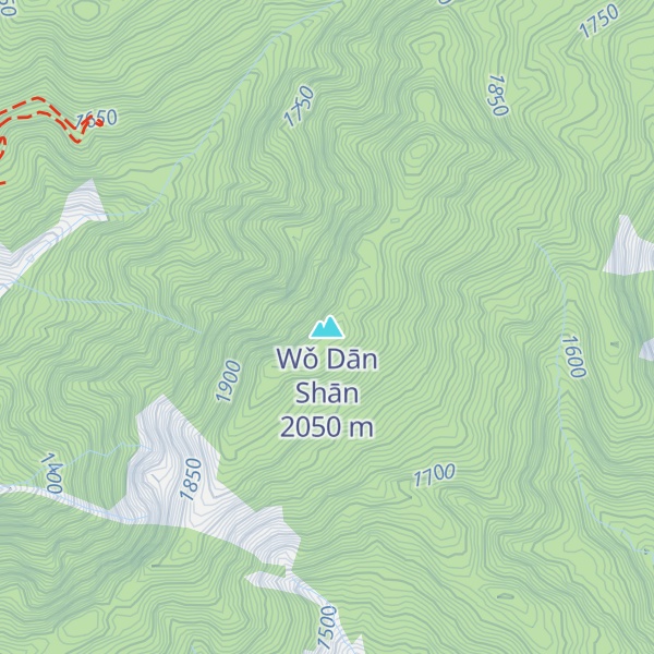 Map of Wǒ Dān Shān