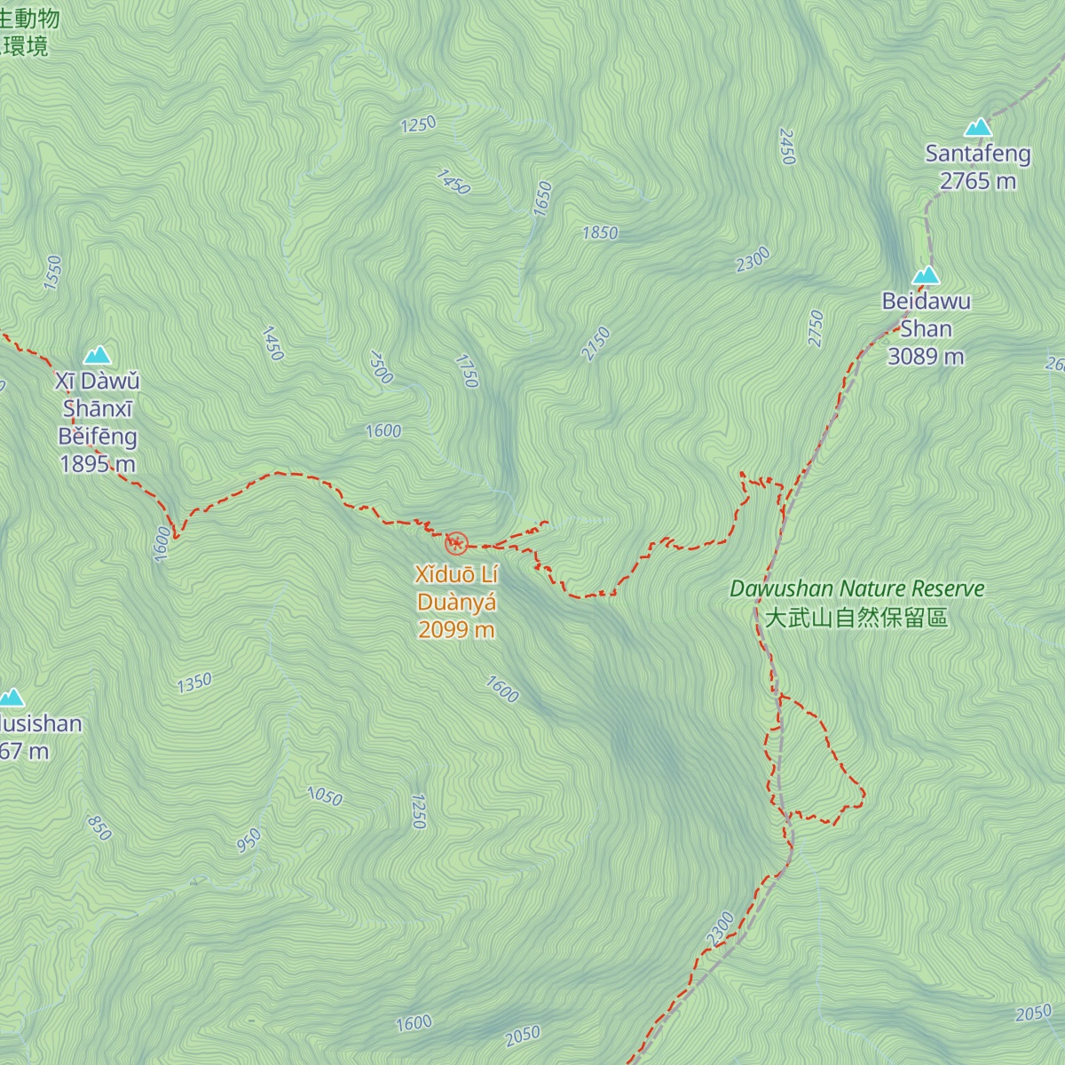 Kuaigu Lodge map