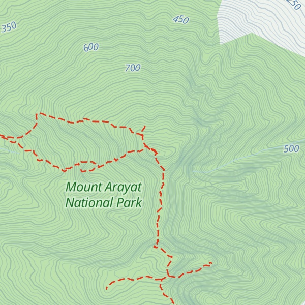 Map of North Peak