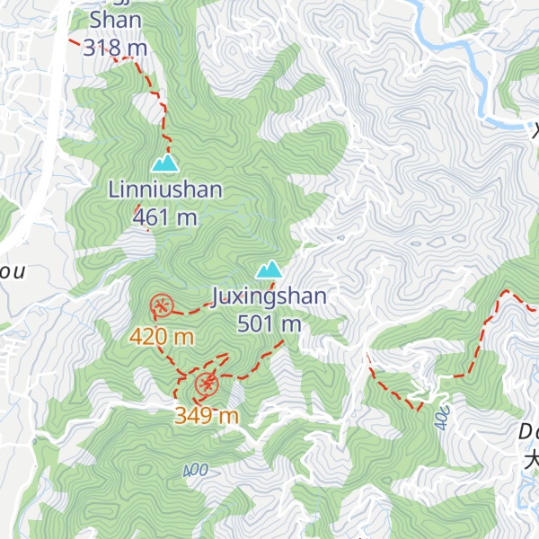 Map of Juxingshan