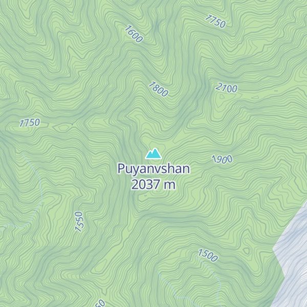 Map of Puyanvshan