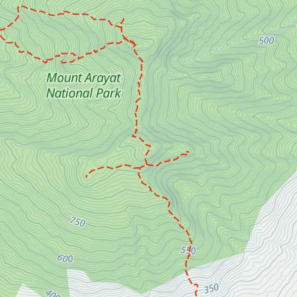 Map of South Peak