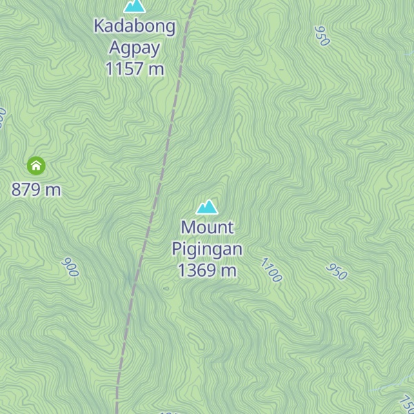 Map of Mount Pigingan