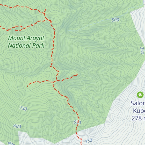 Map of Pinacle Peak