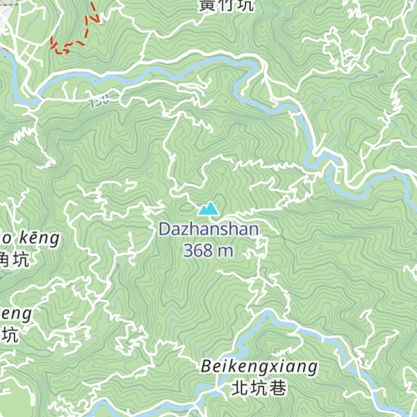 Map of Dazhanshan