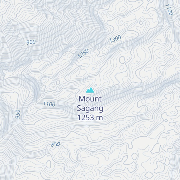 Map of Mount Sagang