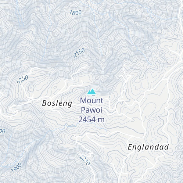 Map of Mount Pawoi