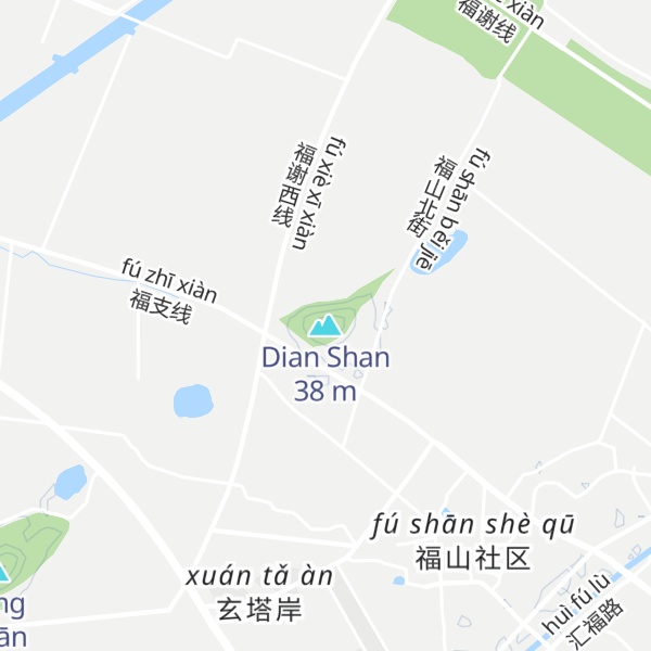 Map of Dian Shan