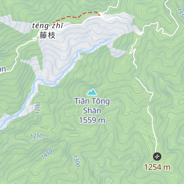 Map of Tiān Tōng Shān