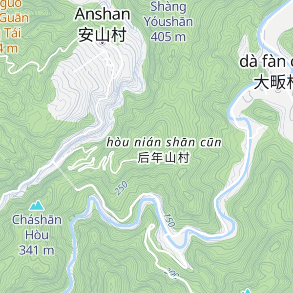 Map of Hòu Nián Shān