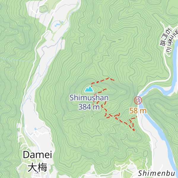 Map of Shimushan