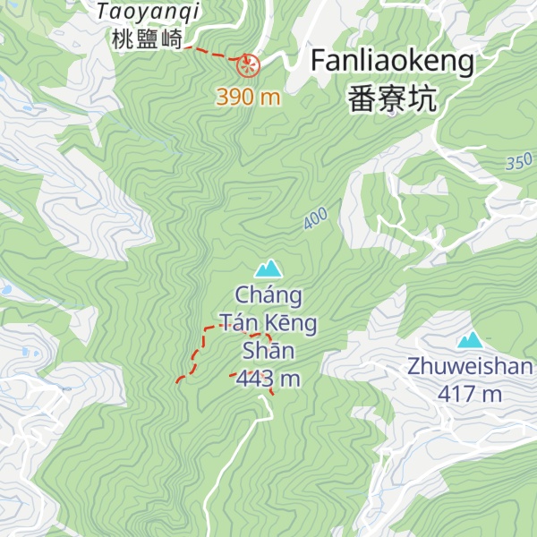 Map of Cháng Tán Kēng Shān