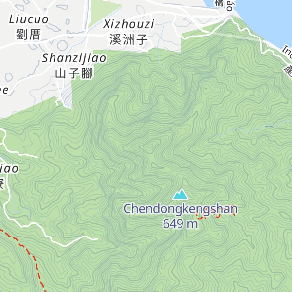 Map of Xīzhōu Dàshān  ( Fù Zhōu Dàshān )