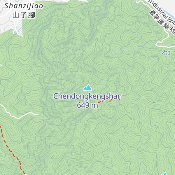 Map of Chendongkengshan