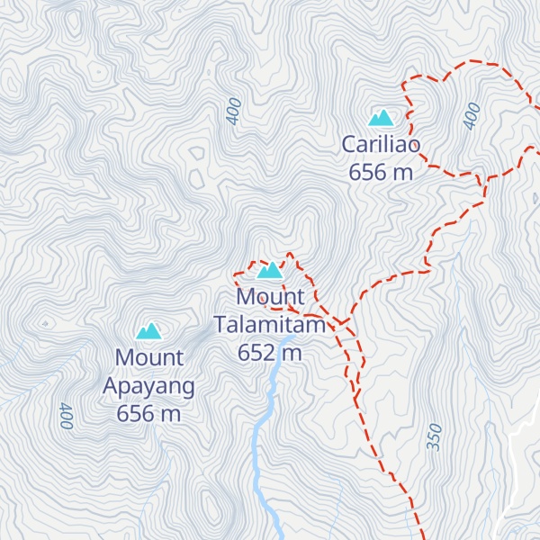 Map of Mount Talamitam