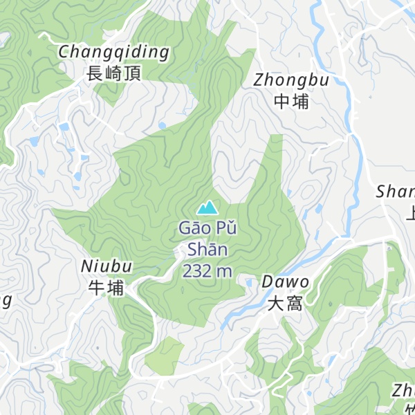 Map of Gāo Pǔ Shān