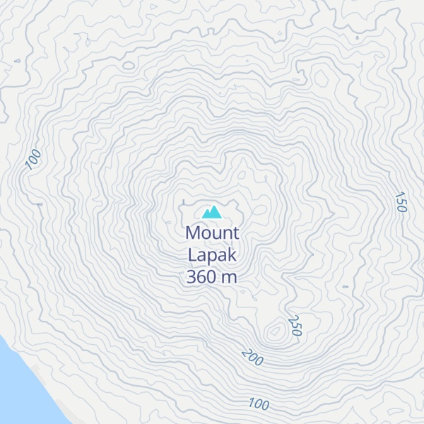 Map of Mount Lapak