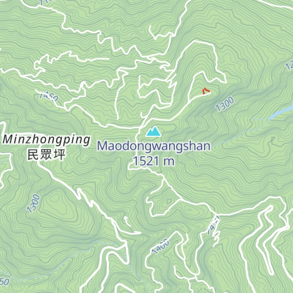 Map of Minzhongpingshan