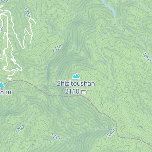 Map of Shizitoushan