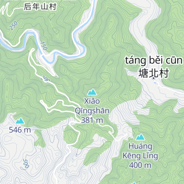 Map of Xiǎo Qīngshān