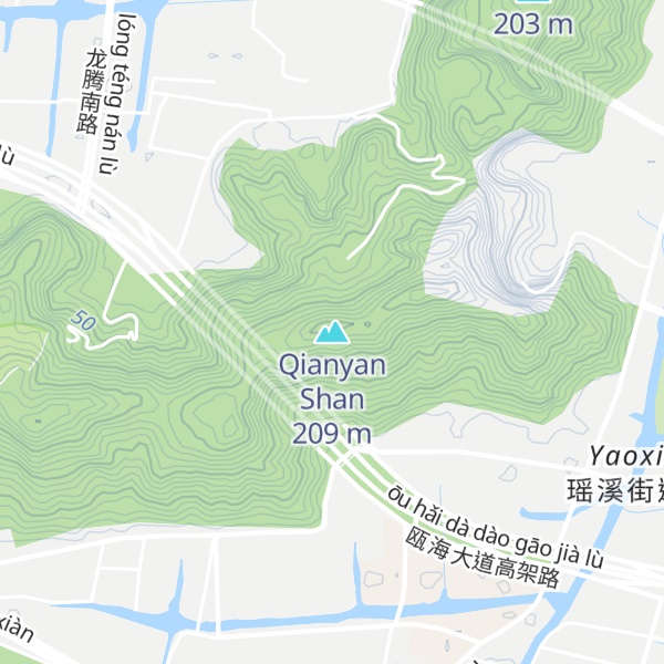 Map of Qianyan Shan