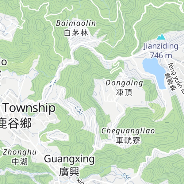 Map of Dòngdǐng Shān