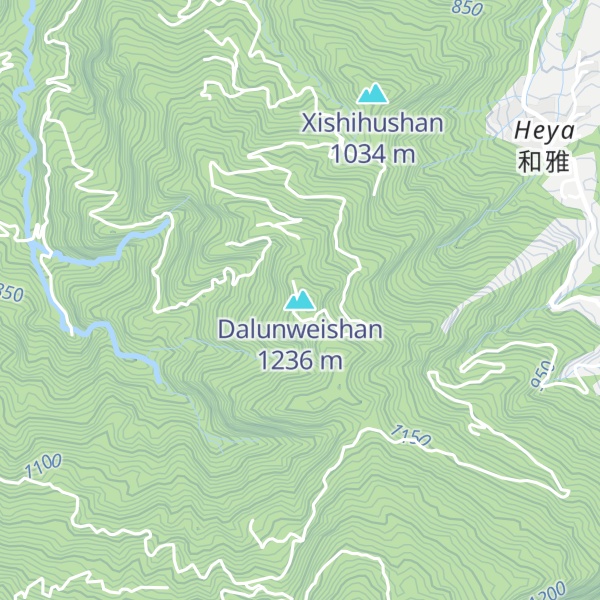 Map of Dalunweishan