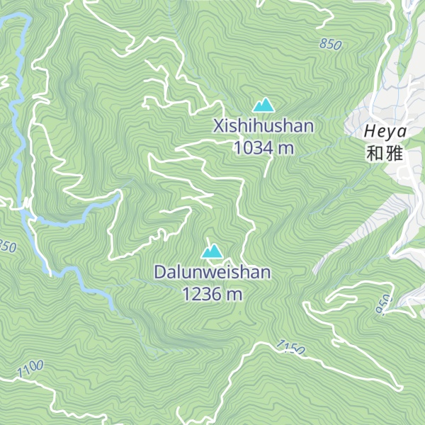 Map of Xiaobantianshan