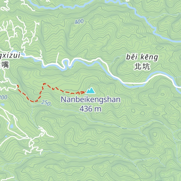 Map of Nanbeikengshan