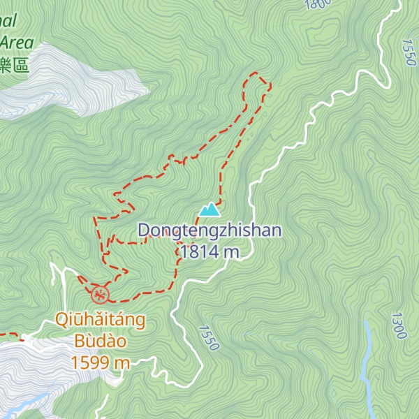 Map of Dongtengzhishan