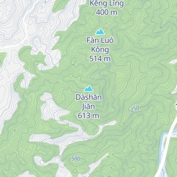 Map of Dàshān Jiān