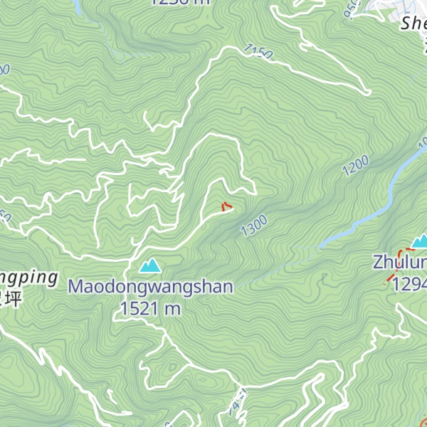 Map of Daluntoushan