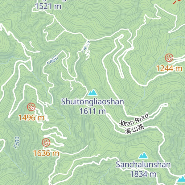 Map of Shuitongliaoshan