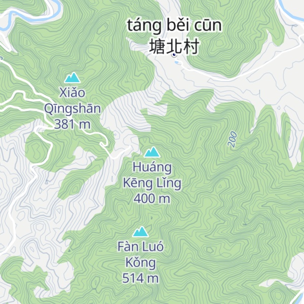 Map of Huáng Kēng Lǐng