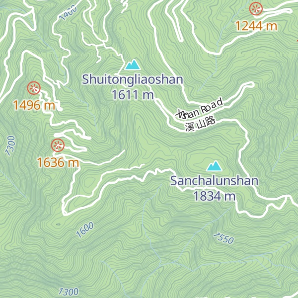 Map of Nèi Shùpí Shāndōng Nánfēng