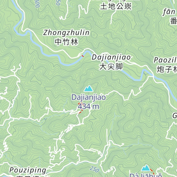 Map of Dajianjiao