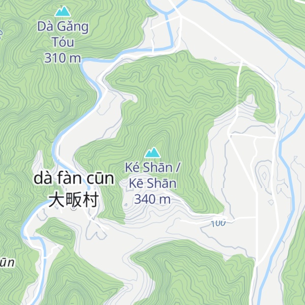 Map of Ké Shān / Kē Shān