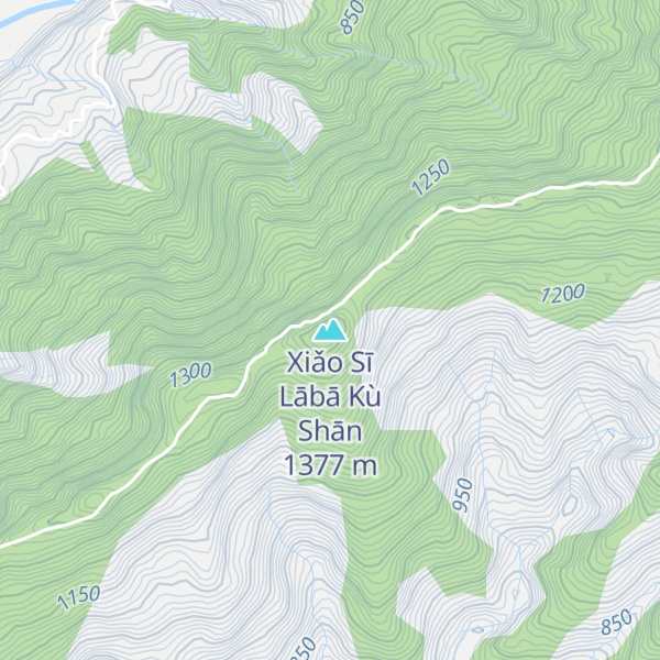 Map of Xiǎo Sī Lābā Kù Shān