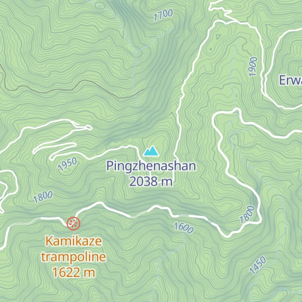 Map of Pingzhenashan