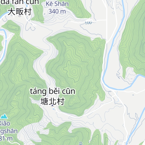 Map of Měnghǔ Shān