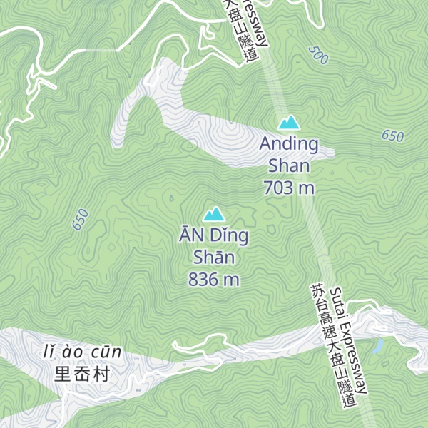 Map of ĀN Dǐng Shān