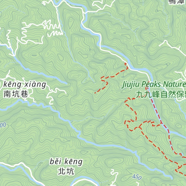 Map of Wufengaoshan