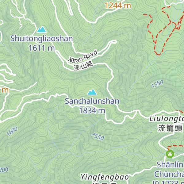 Map of Sanchalunshan