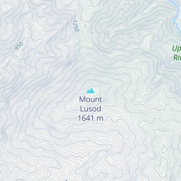 Map of Mount Lusod