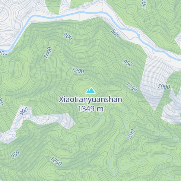 Map of Xiaotianyuanshan