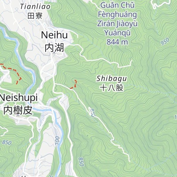 Map of Neihushan